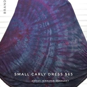 Small Custom Tie Dye LuLaRoe Carly Dress